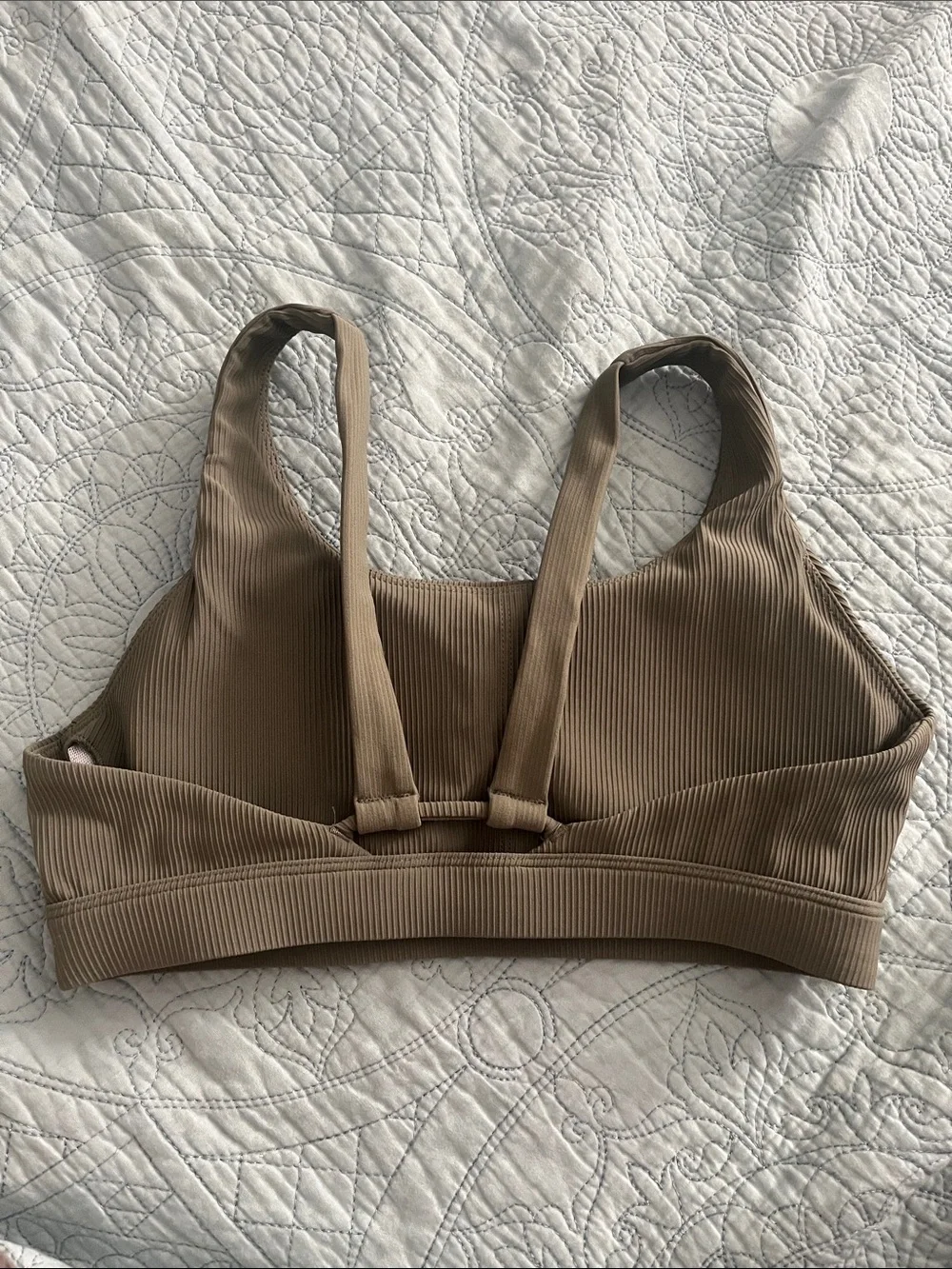 Olive green sports bra